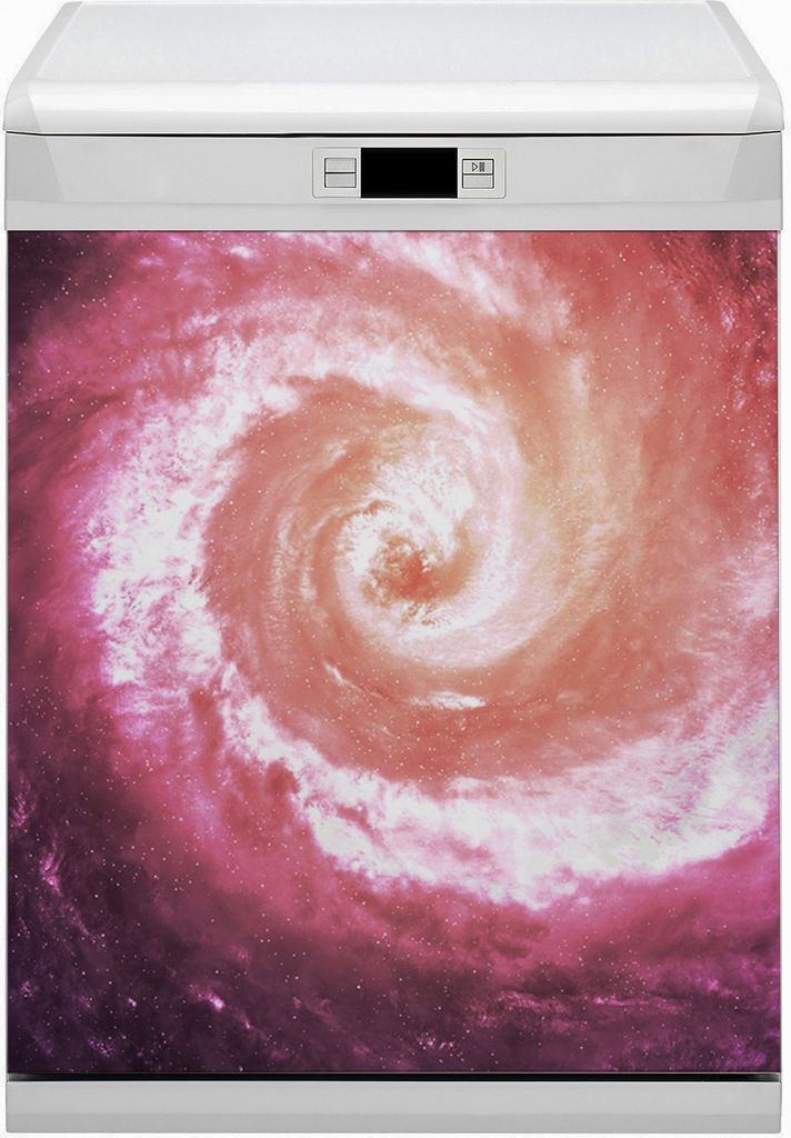 Küche Magnet für Spülmaschine Abwaschbar 60x70 cm Geschirrspüle - Space Swirl