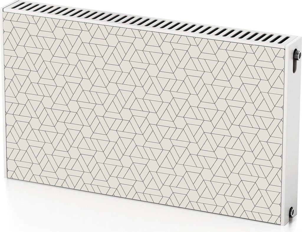 Dünne Linien – Magnetische Heizkörperabdeckung – 100x60 cm – Magnet Heizkörperabdeckung – 3D Würfel – Heizkörperverkleidung – Magn...