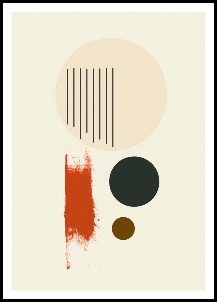 Plakat 68x98cm Symmetrische Saite