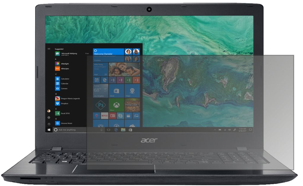 Blickschutzfolie für Acer Aspire E 15 matt Schutzfolie Folie Display Schutz dipos