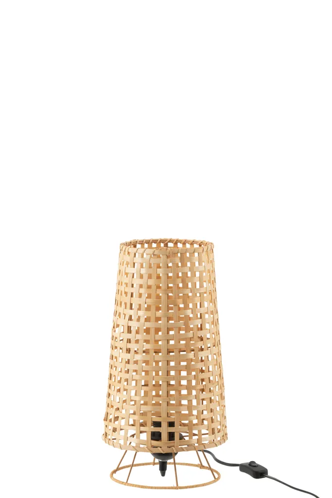 Lampe à poser en rotin Lena J-Line - Éclairage d'appoint style bohème