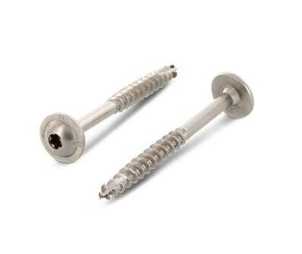 Vis bois anti-corrosion HBS TX25 6x100 inox A2 - Finies les traces de rouille