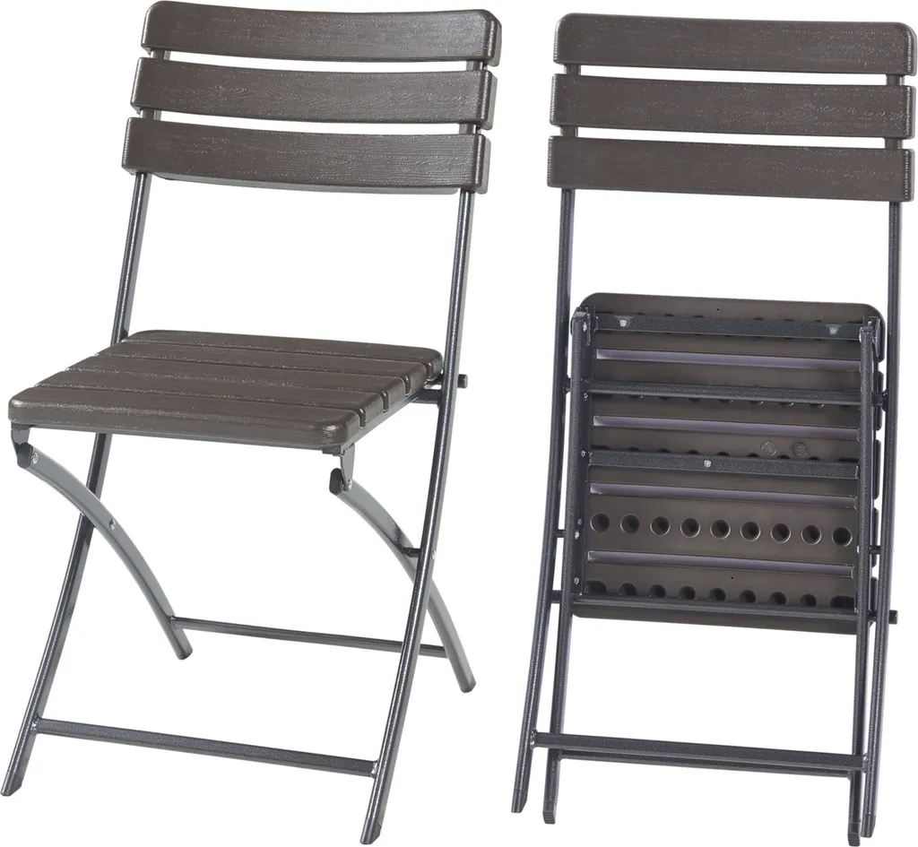 Chaises pliantes Lillestrøm lot de 2 pour cuisine et bureau gain de place