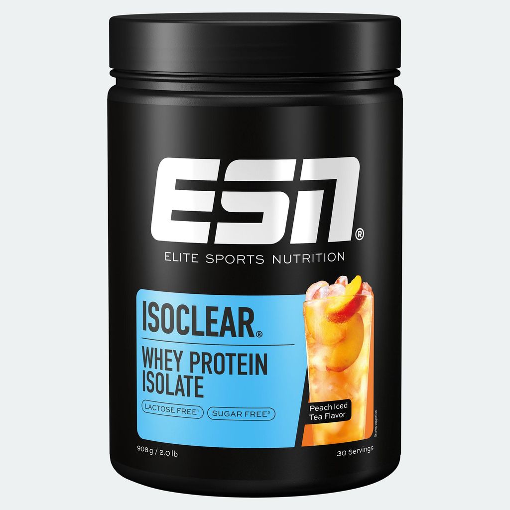 ESN ISOCLEAR Whey Isolate Peach Iced Tea (908 gr) Productafbeelding 