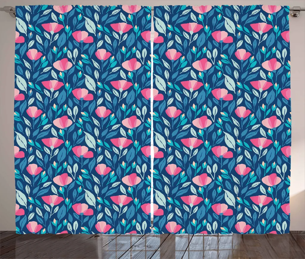 Tenda Rustica ABAKUHAUS Fiori di Bosco 280x245 cm - Arredo Shabby Chic