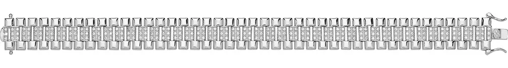 Bracelet Femme Argent 925 avec Oxyde de Zirconium 19cm 22g TRS27861