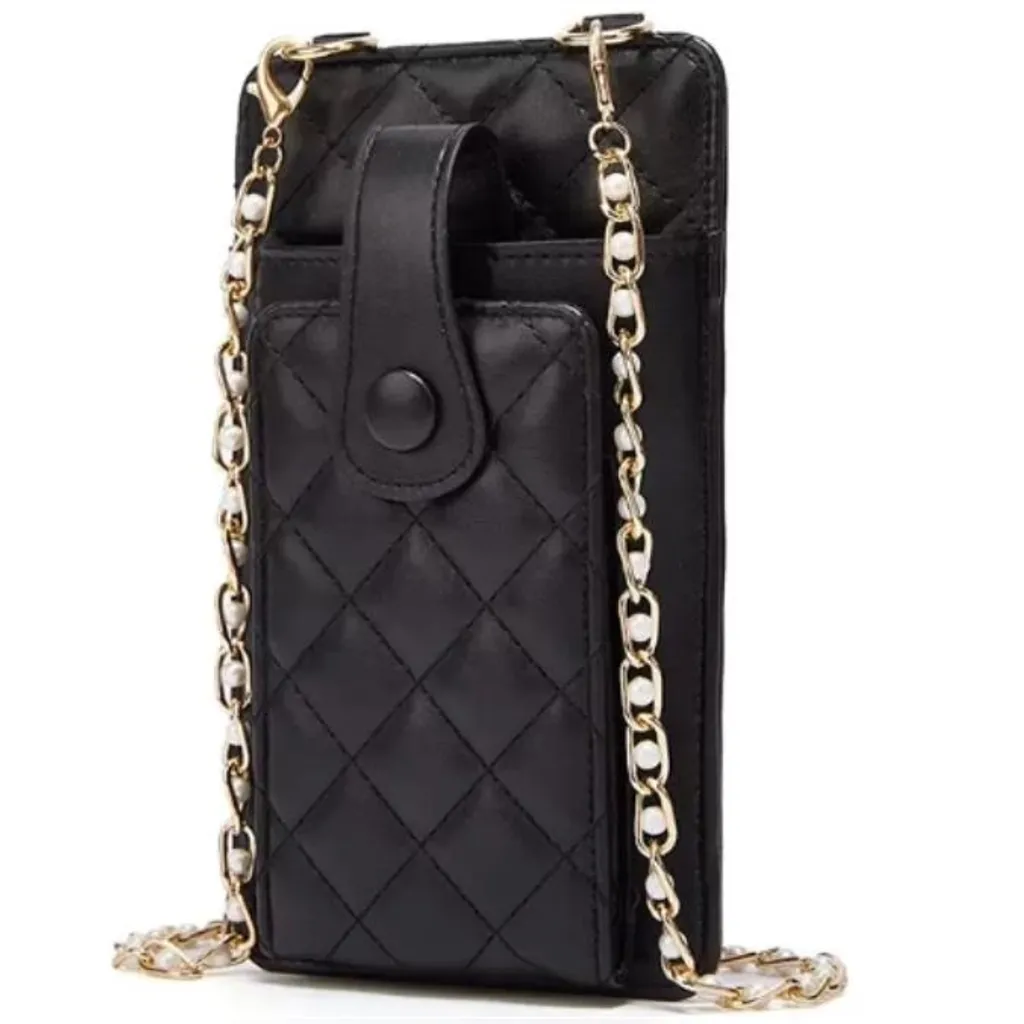Porta Cellulare Elegante Nero 19x10,5x2cm KP31944 | Business Leather Case