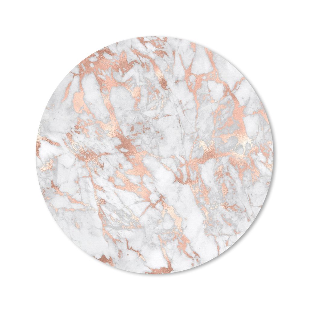MuchoWow Mauspad Mousepad Marmor - Roségold - Luxus - Muster 50x50 cm - Mousepads - Maus Mat - Pad - Mausunterlage - Vinyl