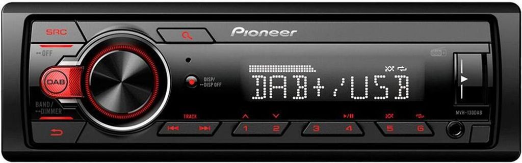 Pioneer MVH-130DABAN con antenna DAB Immagine del prodotto 