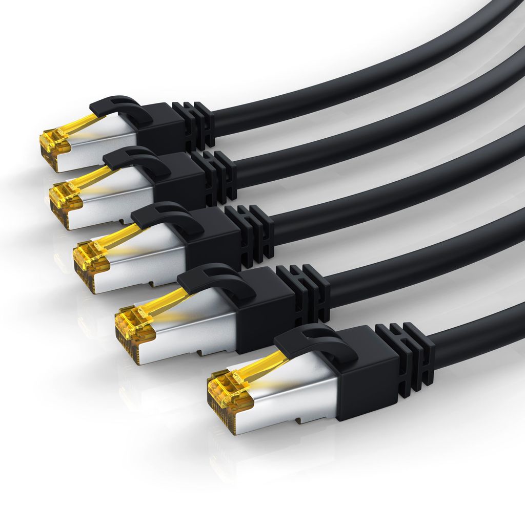 Cable de red Primewire, 5 unidades, CAT.7, RJ-45 Imagen del producto 