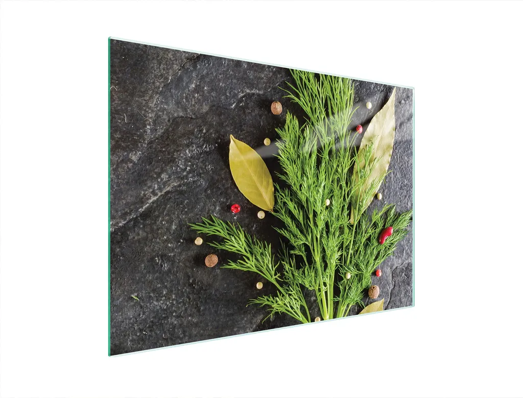 Tagliere in vetro 40x30 finocchio