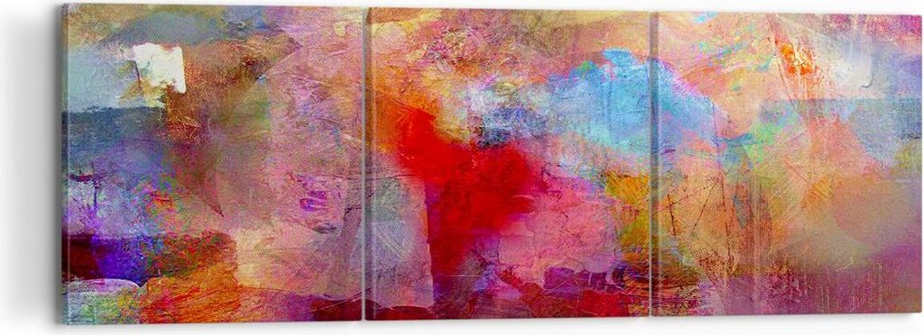 Bild auf Leinwand - Leinwandbild - Abstraktion modern - 120x40cm - Wand Bild - Wanddeko - Leinwanddruck - Bilder - Kunstdruck - Wanddekoration - Le...
