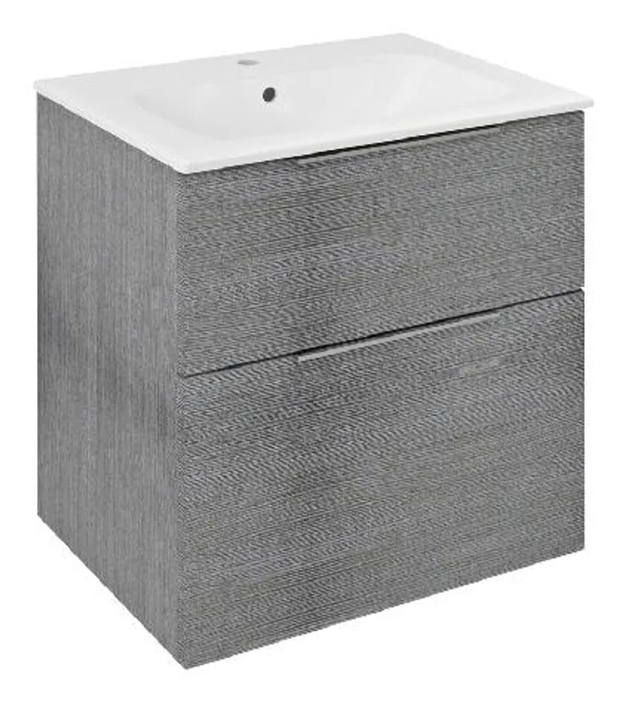 Meuble lavabo suspendu Sapho Cirasa pour gagner de la place et du rangement