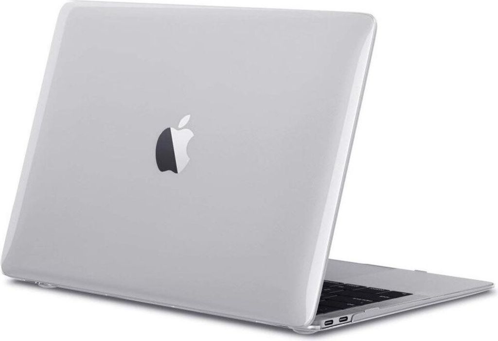 A clear protective case for a Macbook Air is shown on a white background.