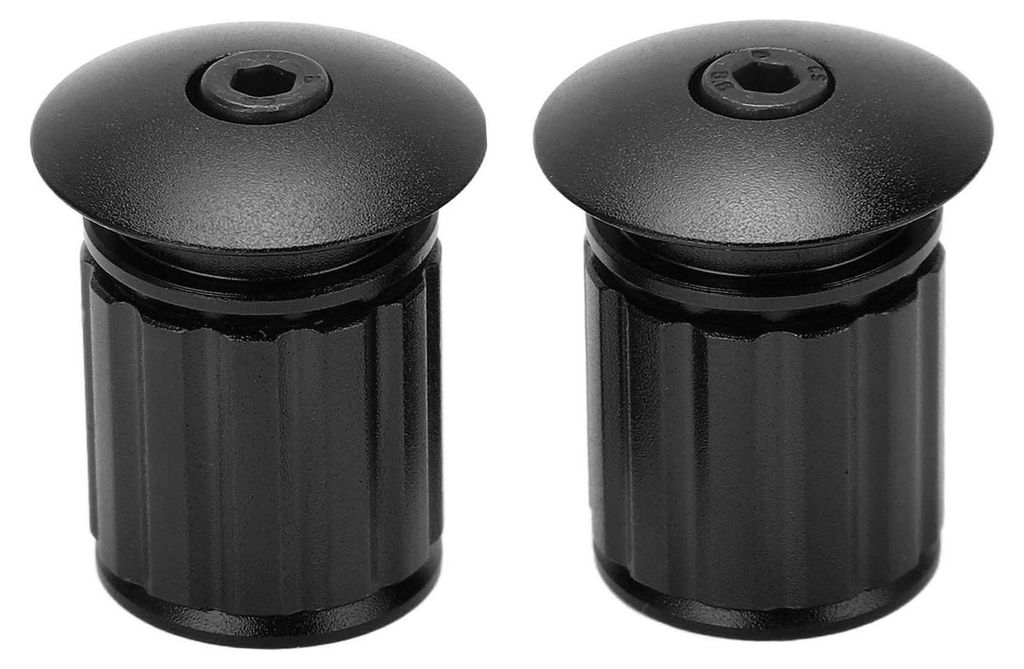 Ein Paar Fahrrad-Erweiterungsstangen-Stecker aus Aluminiumlegierung, Mountainbike-Klapp-Straßenschloss-Stecker, Schwarz
