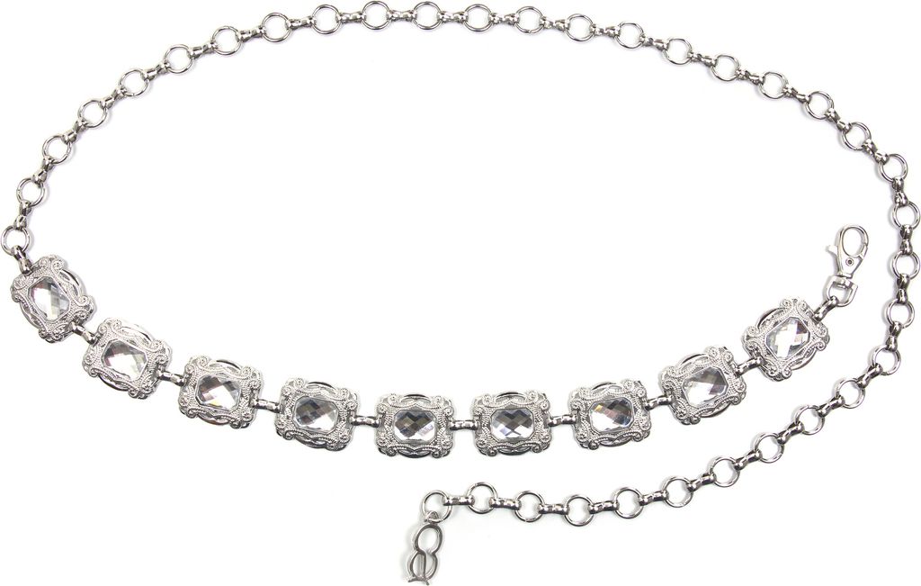 Kettengürtel Marisa im edlen Design mit großem Strass Stein von collezione alessandro