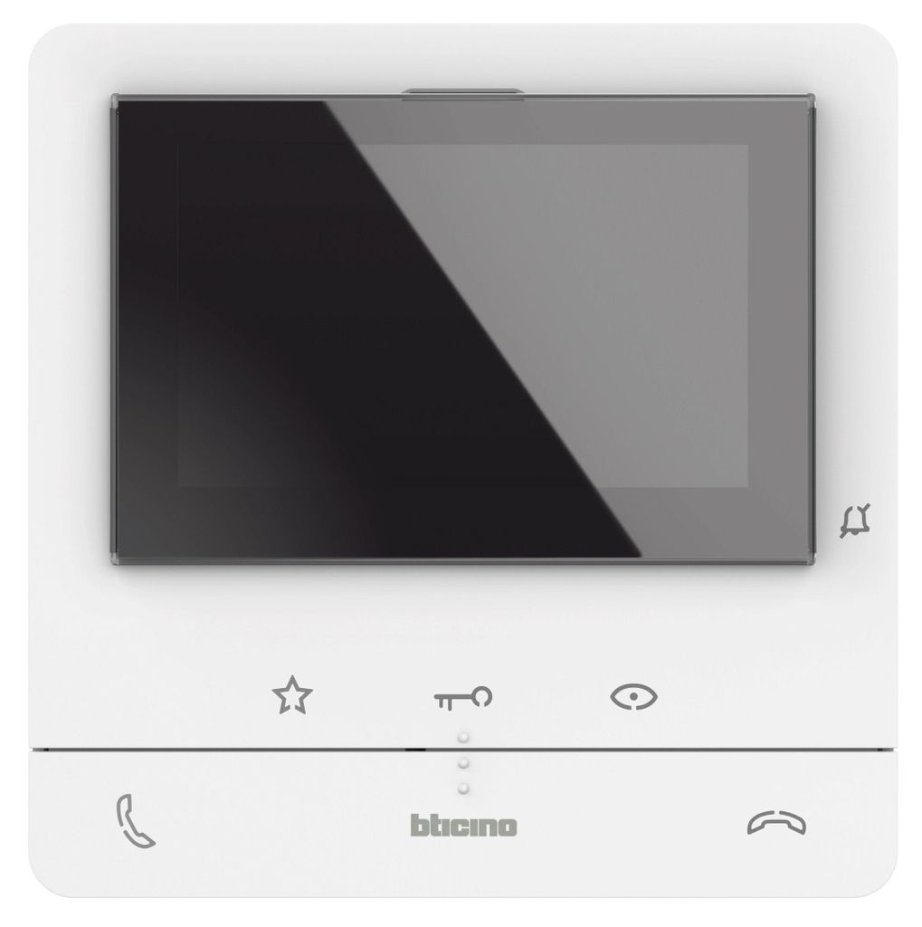 BTICINO Hörerlose AP-Videohausstation CLASSE100 V16B, Farb-LCD-Display 5" (12,7 cm), 1 Stk.