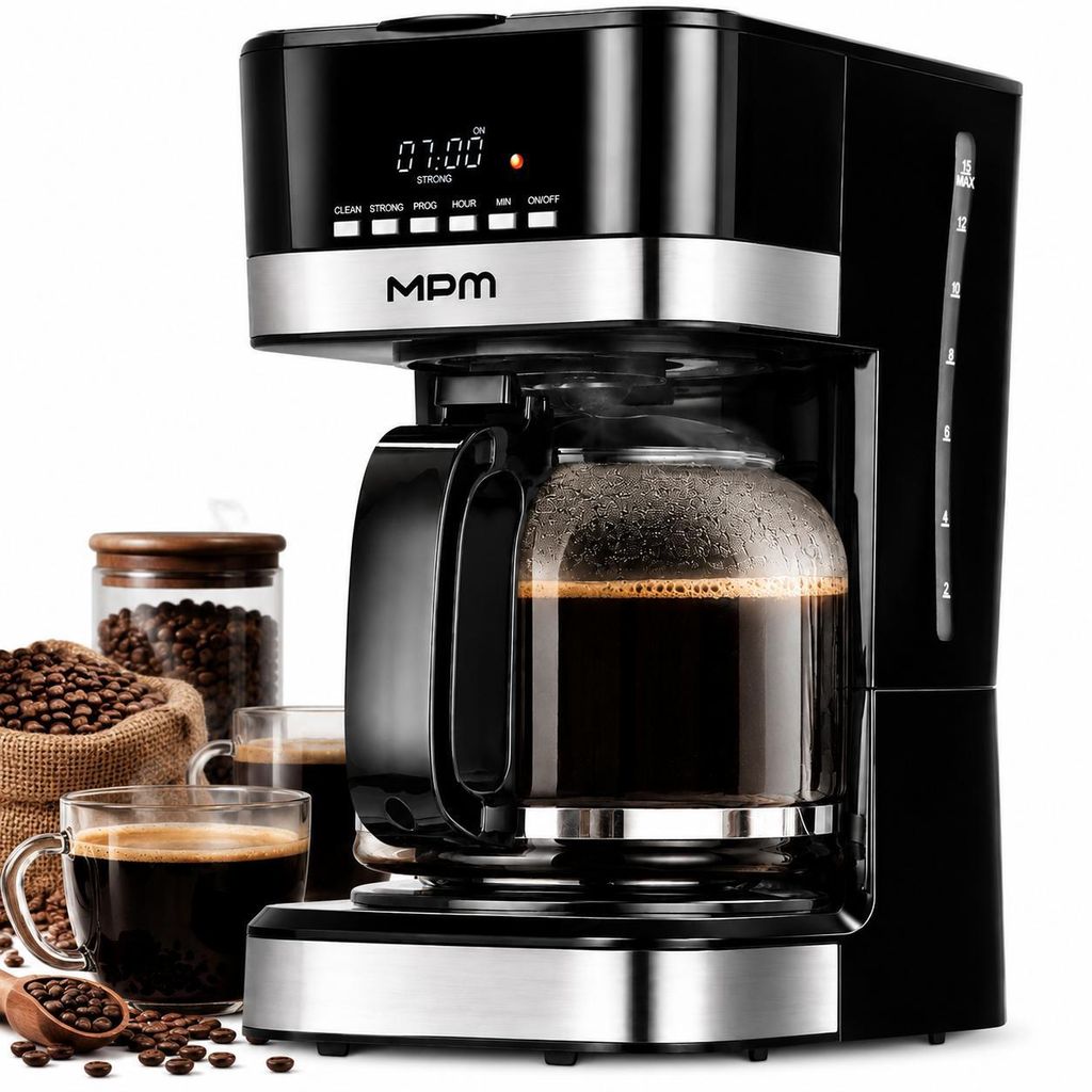 MPM MKW-05 Cafetière filtre, goutte à goutte, programmable, Image du produit  Image générée par une IA