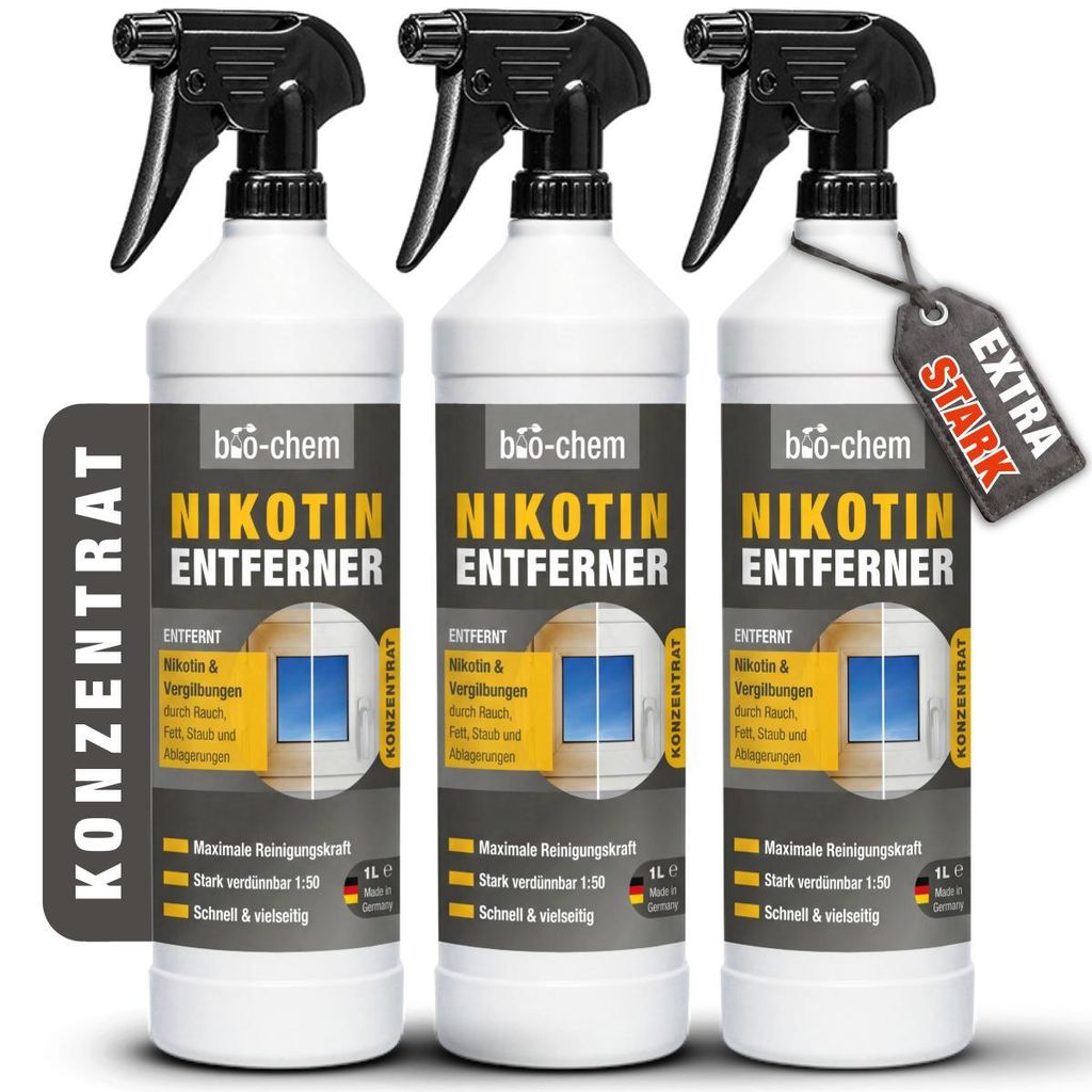 bio-chem Nikotinentferner Konzentrat 3x 1000 ML | Produktbild 