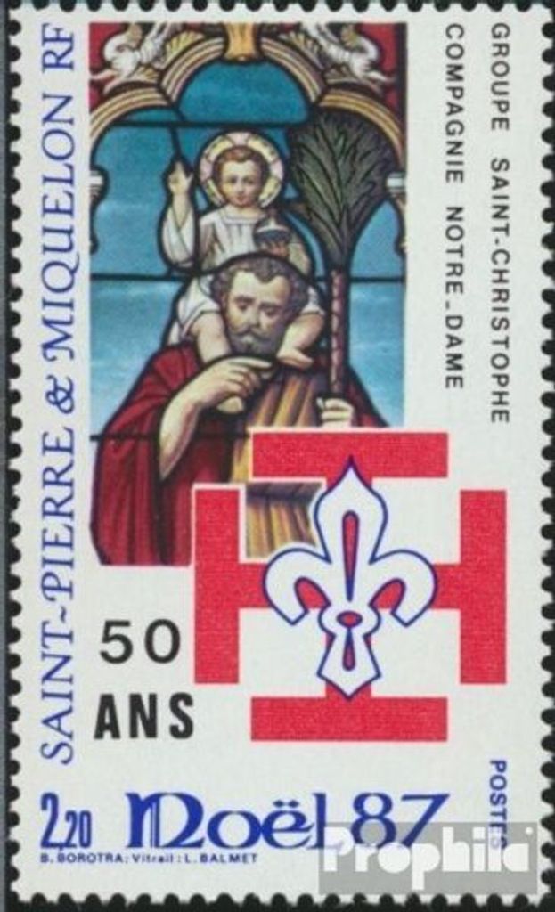 Briefmarken St. Pierre und Miquelon 1987 Mi 553 (kompl.Ausg.) postfrisch Weihnachten