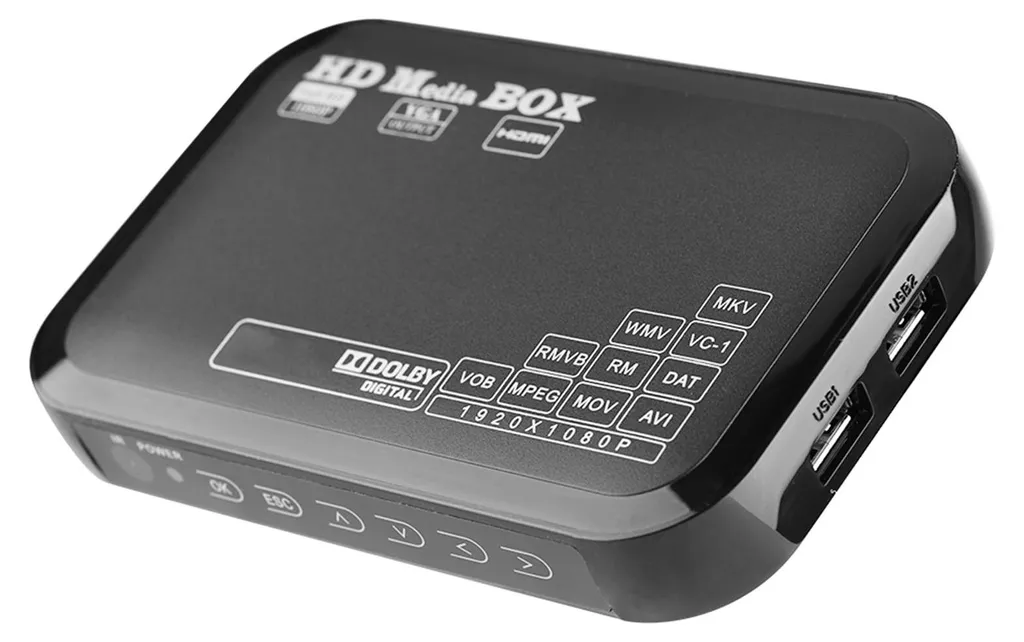 Lecteur Vidéo Full HD 1080P Compact Boîtier Multi-Format USB et MMC - 6