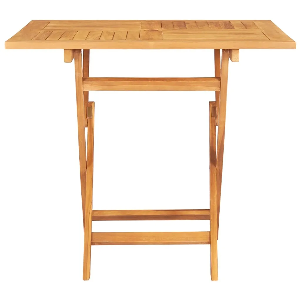 Table de jardin pliante teck massif meuble extérieur durable - 4