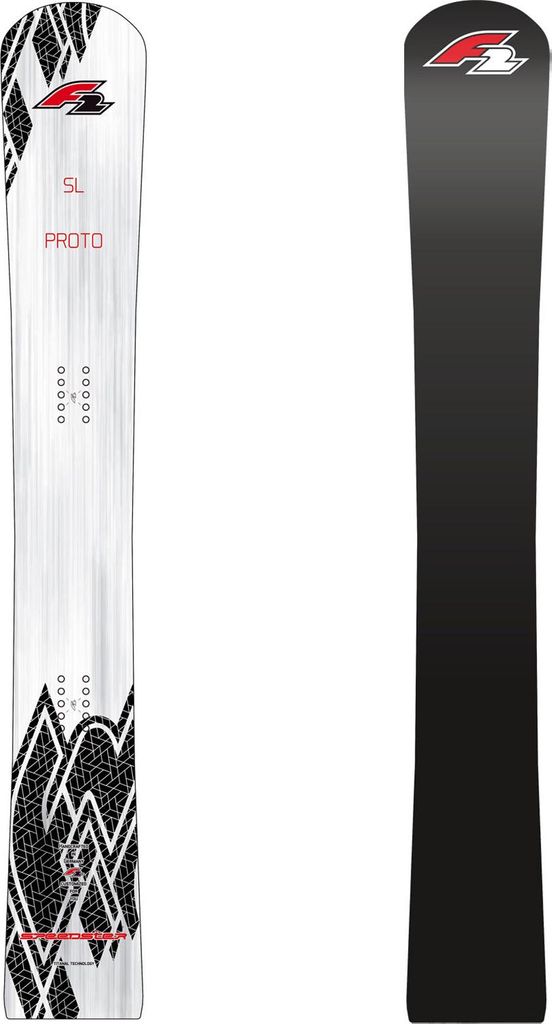 F2 Snowboard Speedster Proto SL Race 157 cm Silber/Schwarz 2024/25