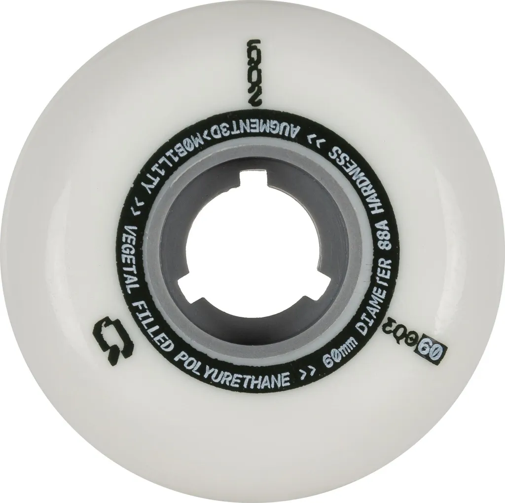 Roulettes de roller 60mm 88A Iqon EQO rigides et résistantes au choc