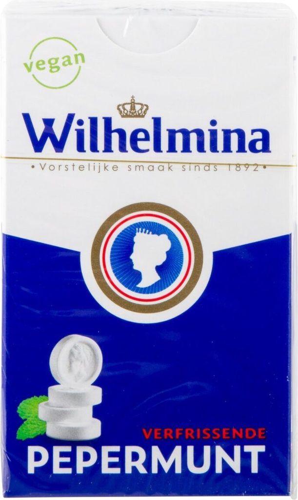 Wilhelmina Pfefferminzportrait vegan 12 x 100 Gramm Lakritz Produktbild 