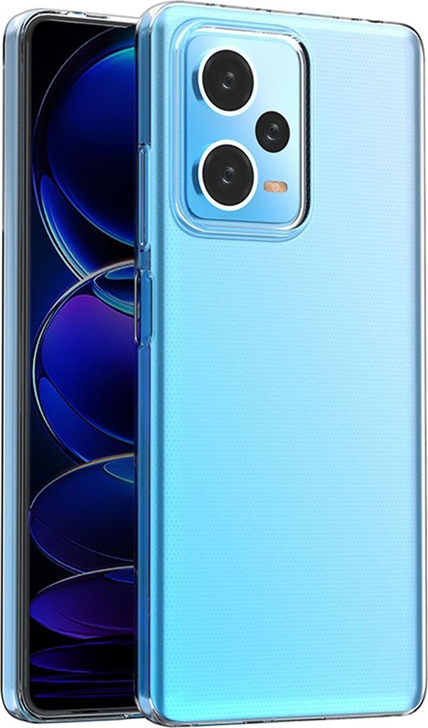 Ultra Clear 0.5mm Hülle kompatibel mit Xiaomi Redmi Note 12 Pro Plus Thin Cover Transparent