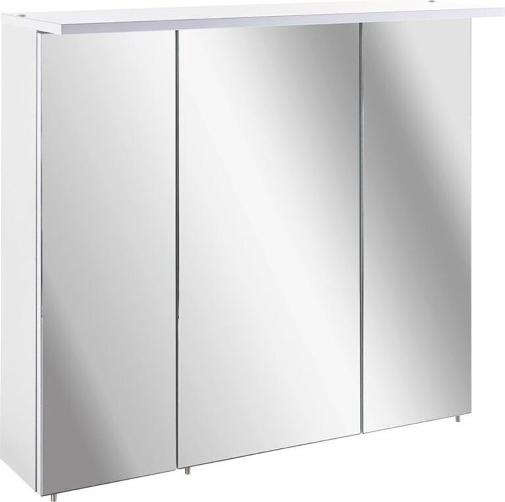 Spiegelschrank LED weiß, B x H x T: 70 x 75 x 24 cm Produktbild 