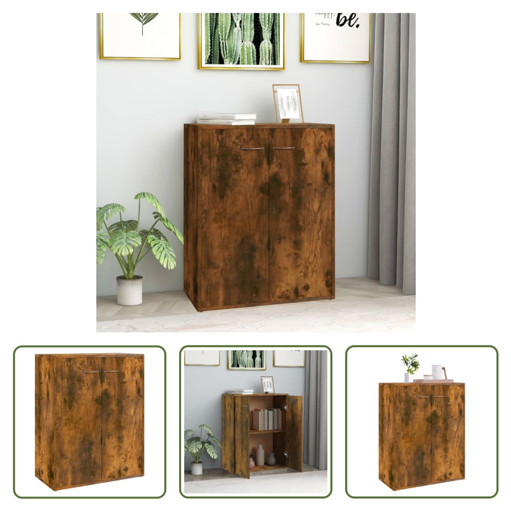 The Living Store Sideboard Räuchereiche 60x30x75 cm Produktbild 