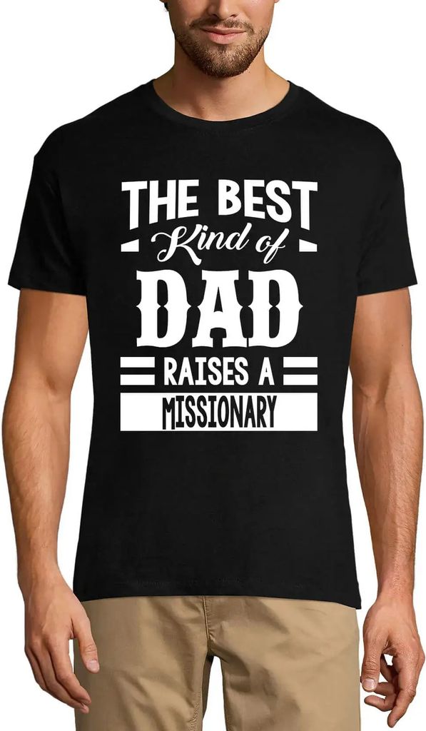 Herren Grafik T-Shirt Die beste Art von Vater erzieht einen Missionar – The Best Kind Of Dad Raises A Missionary – Öko-Verantwortlich Vintage ...
