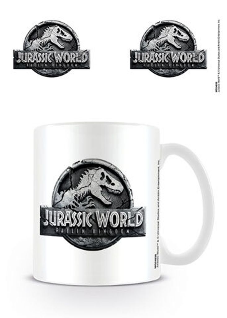Jurassic World - Fallen Kingdom - Logo - Keramik Tasse - Größe Ø8,5 H9,5cm ohne Zusatzartikel