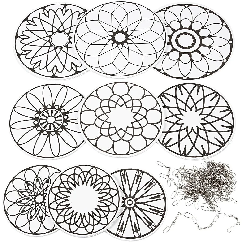 Kit de 60 Suspensions Cercles Mandala pour une Déco Zen Instantanée