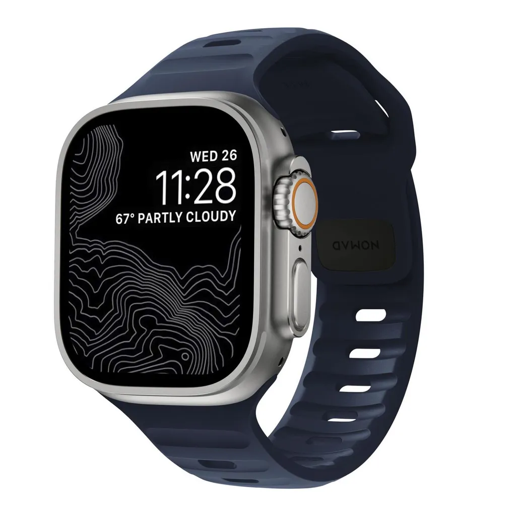 Bracelet de montre sport en silicone pour Apple Watch Ultra et Series 45