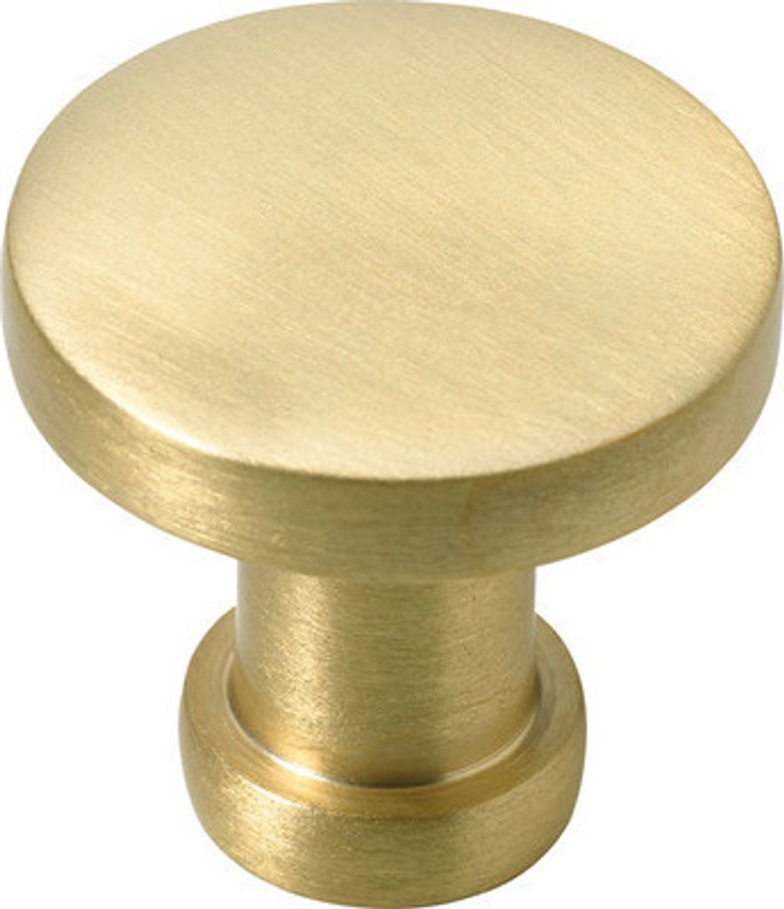 Möbelknopf Alu gold gebürstet ØxH 26/24 mm Produktbild 