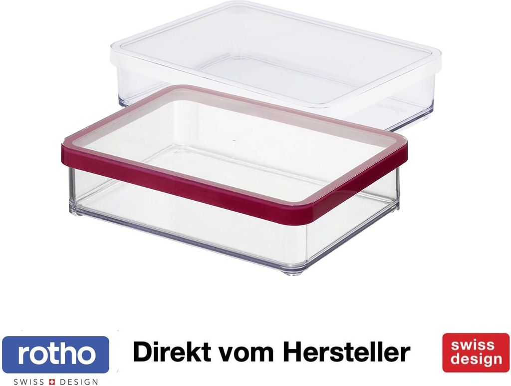 Premium Dose breit 1,0 l  LOFT, Farbe:Transparent / Weiß Produktbild 