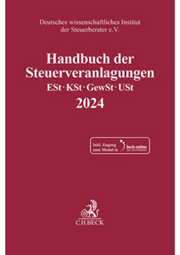 Handbuch der Steuerveranlagungen