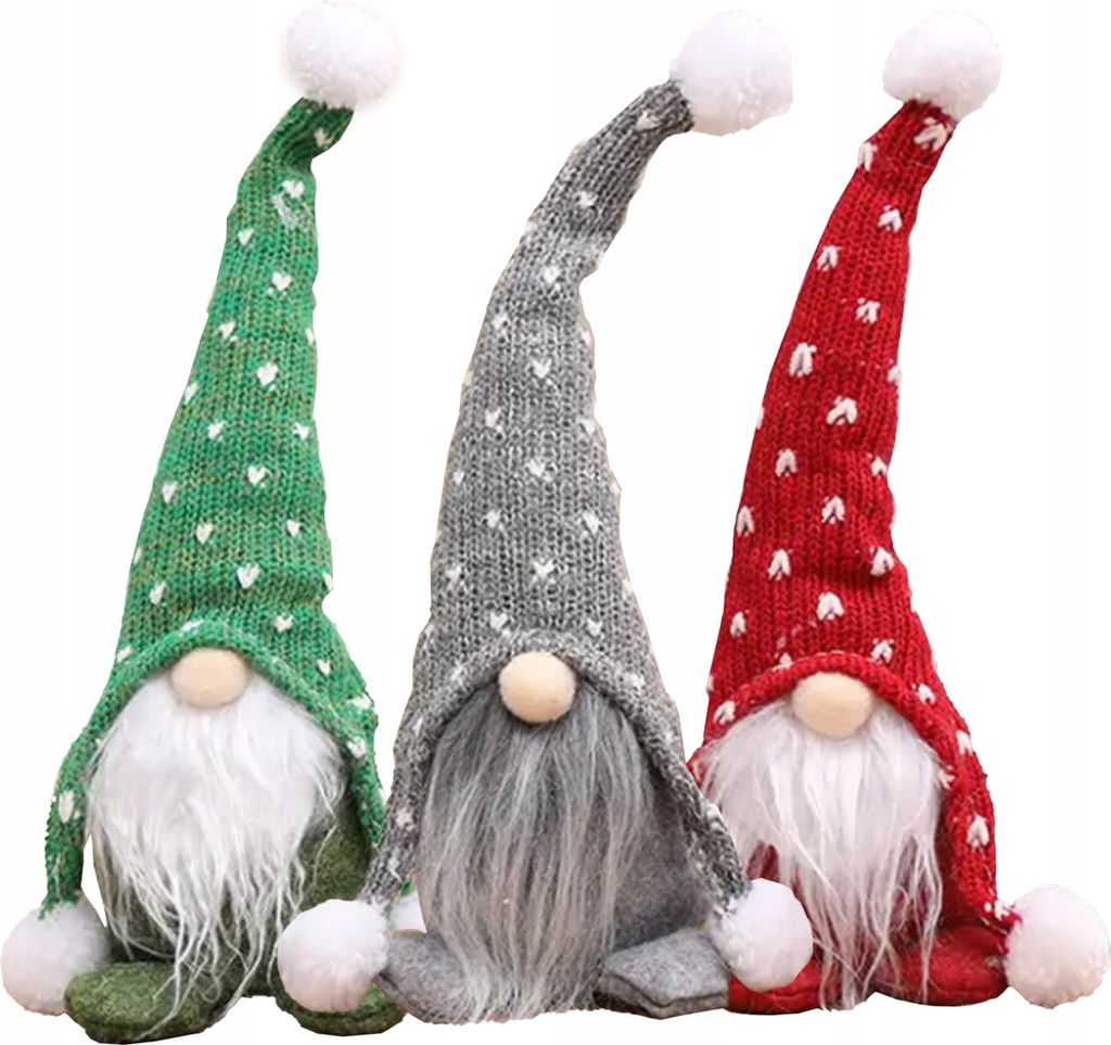 KRUMAD Weihnachtswichtel Set 3 Stück – 27 cm Dekofiguren in Produktbild 