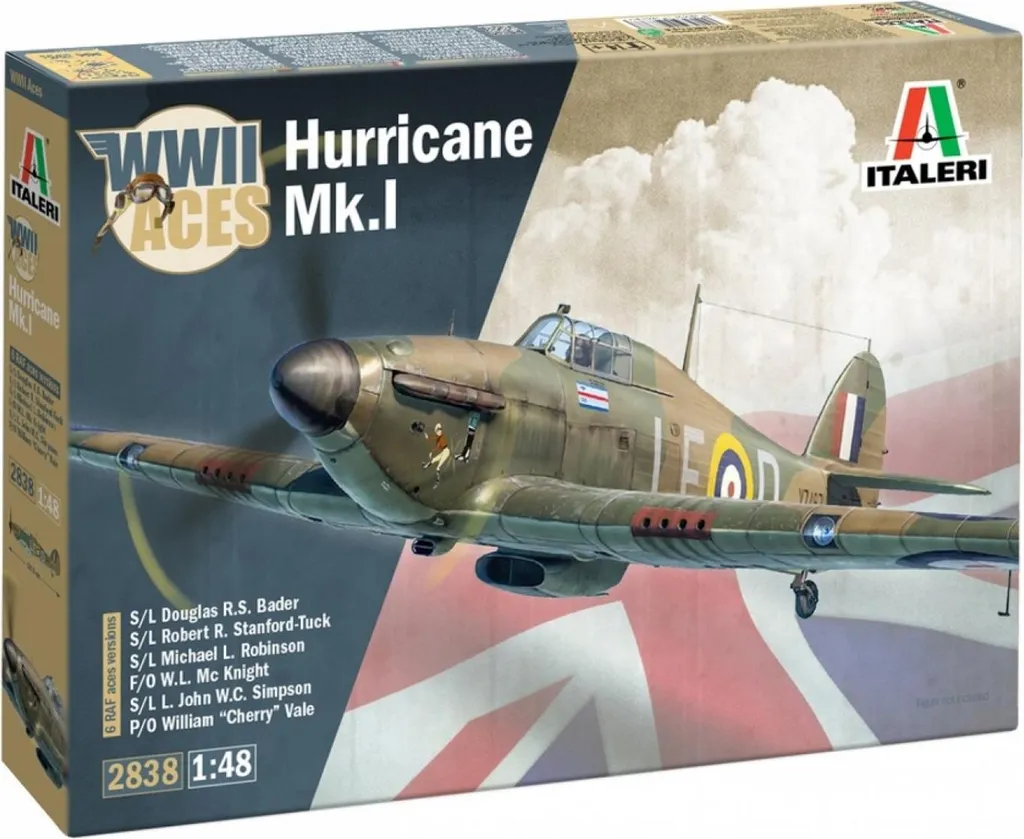 Hurricane Mk.I Aces 1:48 Letadlo 2838 - Détails Historiques et Gravure