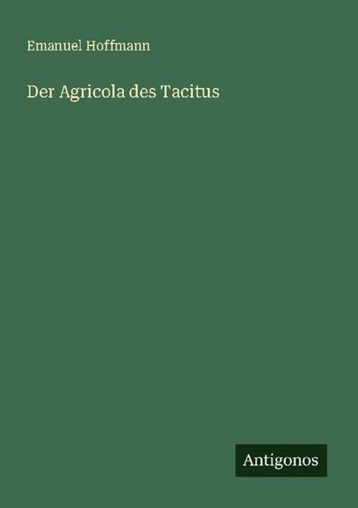 Der Agricola des Tacitus