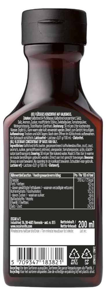 Oscar Kalbsfond Konzentrat eignet sich für Suppen und Soßen Produktbild 