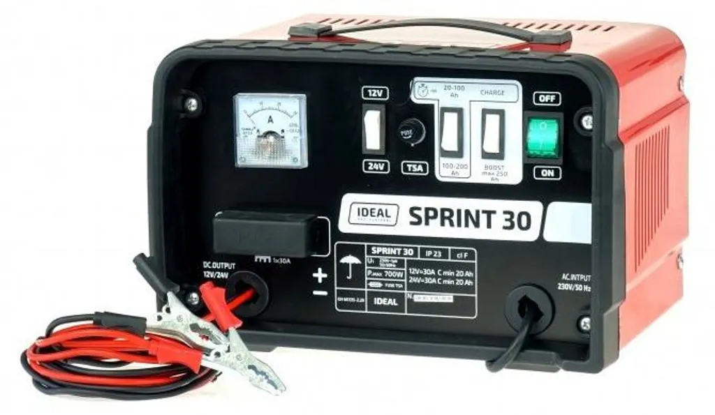 Sprint 30 Redresseur 30A 12-24V : Chargeur Robuste avec Sélecteur 230V
