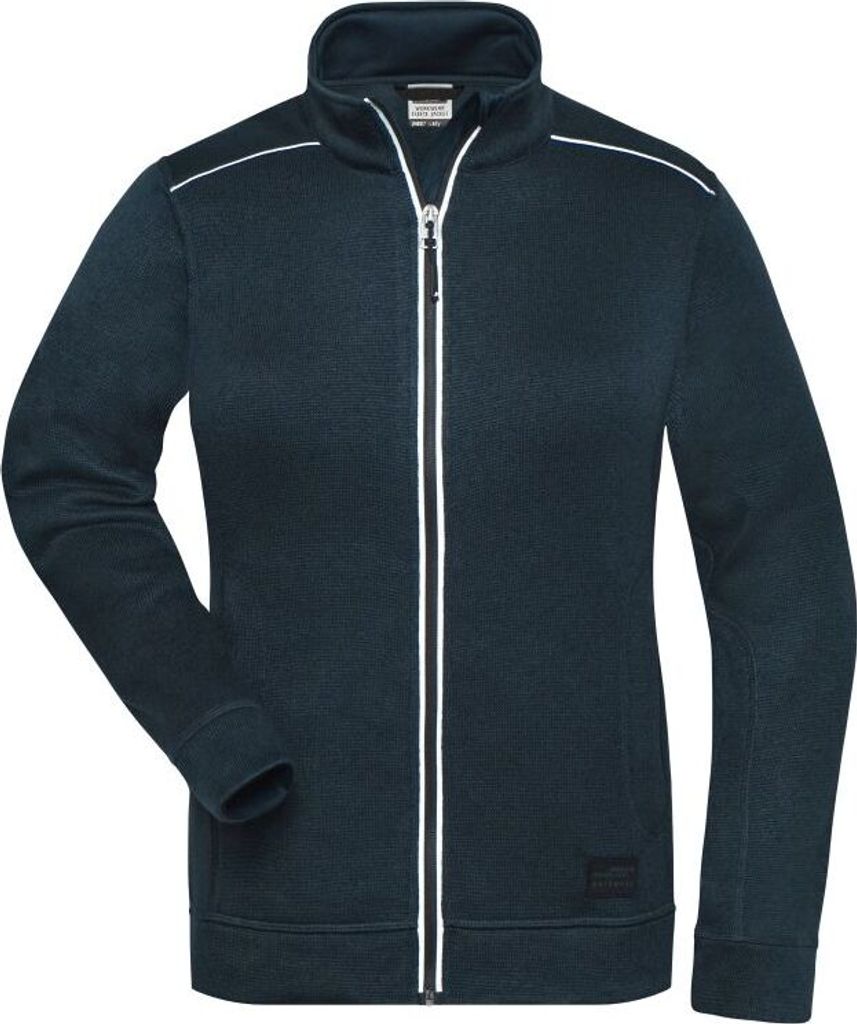 Pflegeleichte Strickfleece-Jacke navy/navy, Gr. M Produktbild 