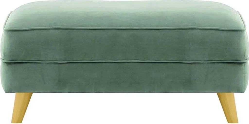 Pouf compact Magnus en velours pour optimiser le confort du salon