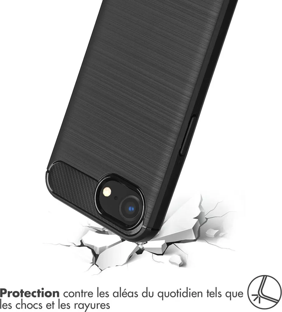 imoshion Cover posteriore spazzolata iPhone 16e - Nero - 3