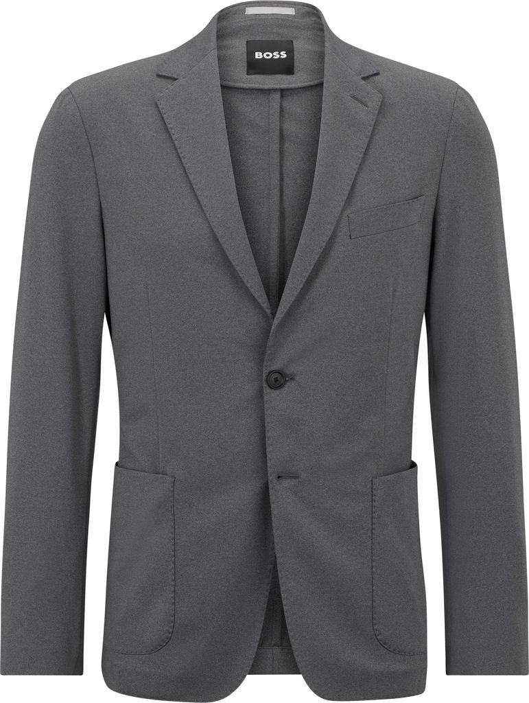 Hugo Boss BOSS Herren P-Hanry-J-WG-232 Fein gemustertes Slim-Fit Sakko aus funktionalem Stretch-Gewebe uni 1202-99-04569