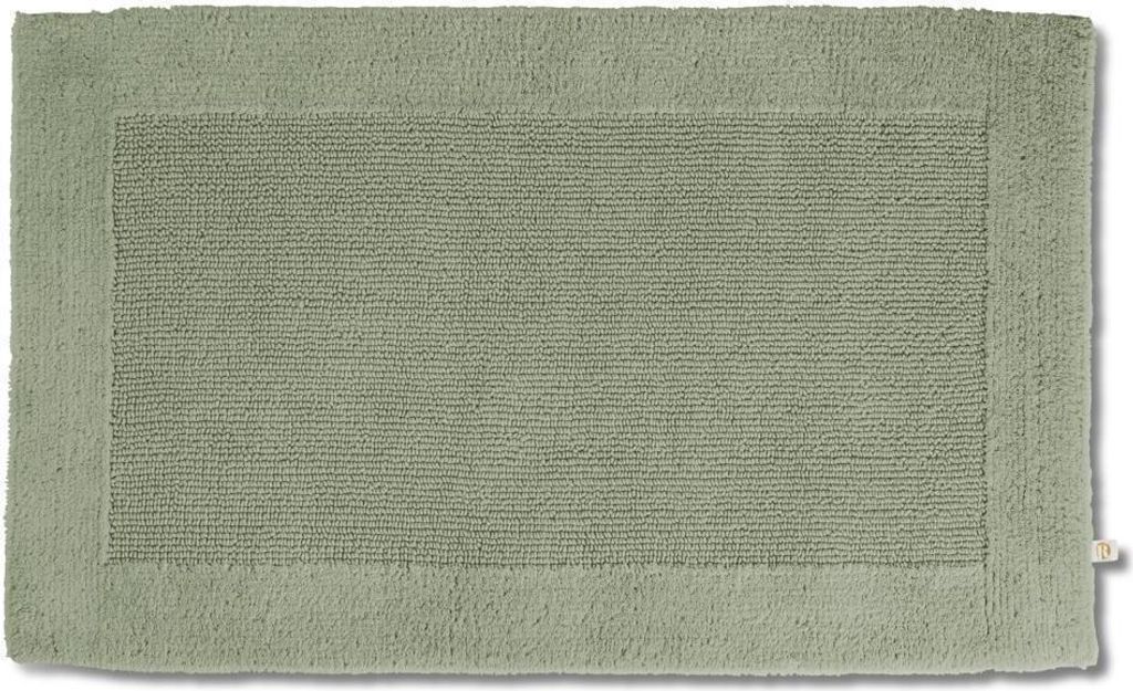 Rhomtuft Badteppich Prestige eckig 70 x 130 cm Farbe jade