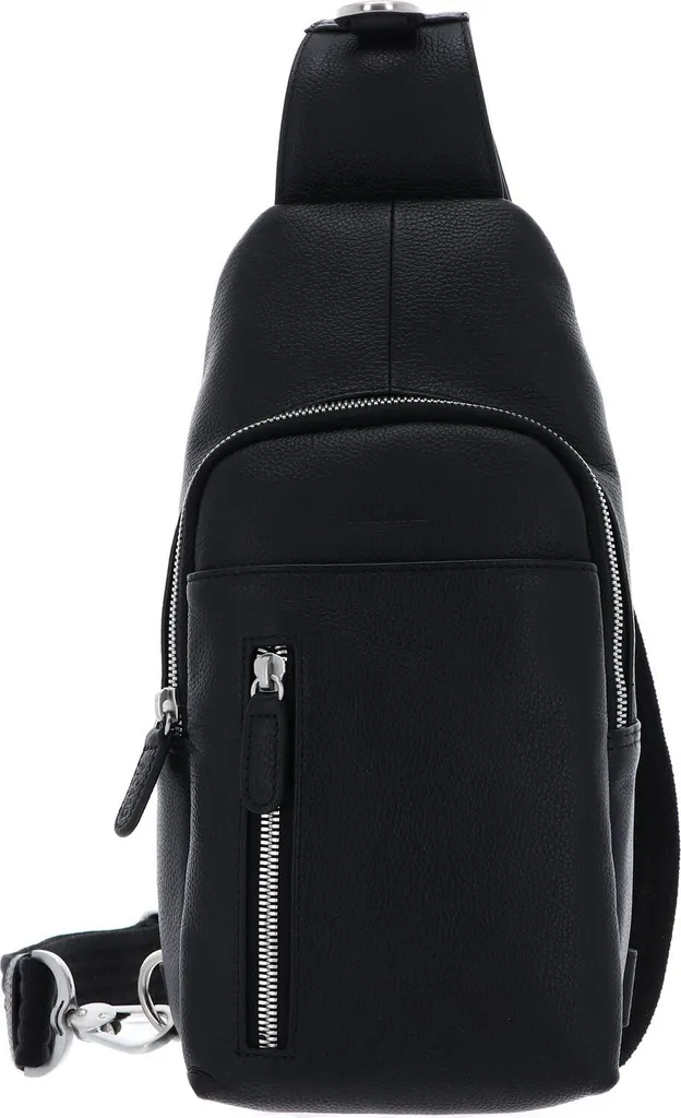 PICARD Borsa a Tracolla Milano Sling Bag Black Nero in Pelle Pregiata